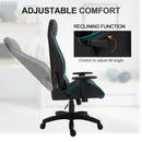 Black Office Recliner With Pillow Chair by Lavishway | Gaming Chairs-43665