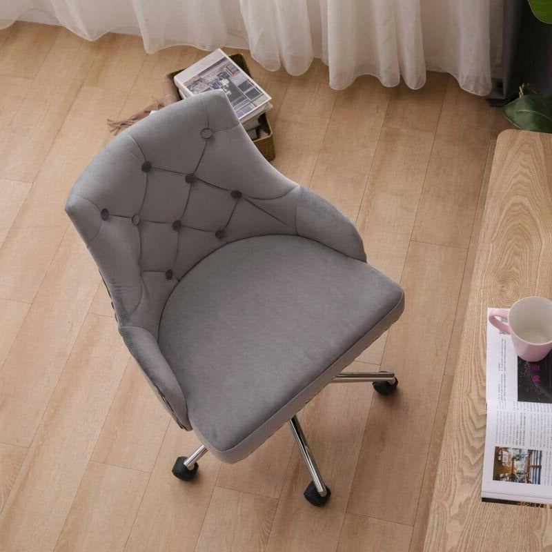 Adjustable Swivel Velvet Chair by Lavishway | Velvet Chairs-39300