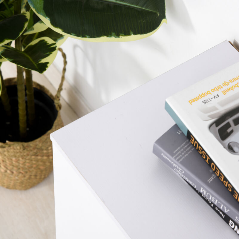 White Gloss 3 Drawers Living Room Sideboard by Lavishway | Sideboards-43824