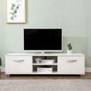 2 Doors 2 Open Shelves Modern Wide TV Unit by Lavishway | TV Units Cabinets-39473