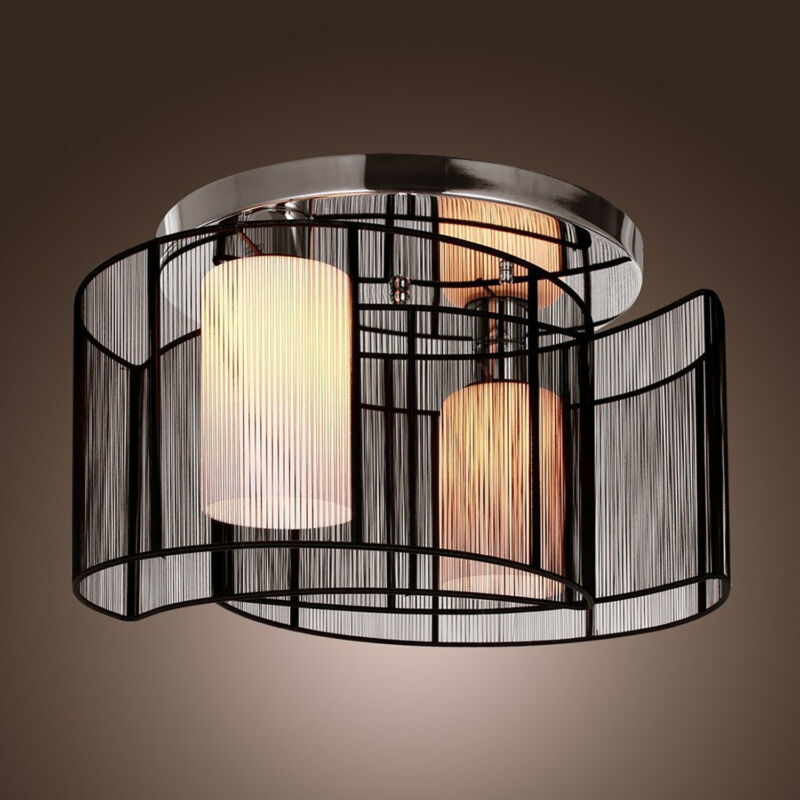 Fabric Chandelier With Chrome Finish by Lavishway | Chandeliers-42698