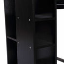 Wooden Office Workstation in Black by Lavishway | Reclaimed Wood Desks-42817