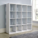 Wooden White Storage Bookcase Display Unit by Lavishway | Book Shelves and Cabinets-39182