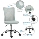 5-Wheeler Height Adjustable Chair in Grey by Lavishway | Mesh Chairs-42740