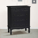 Antoinette Black 5 Drawer Chest by Lavishway | Chest Of Drawers-30835