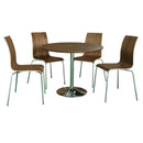 Soho Walnut Veneer Finish Dining Set by Lavishway | Dining Table Set-30936