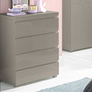 Puro Stone High Gloss 4 Drawer Chest by Lavishway | Chest Of Drawers-34143