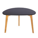 Astro Oval Coloured Top Wooden Coffee Table by Lavishway | Coffee Tables-30782