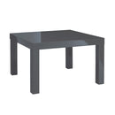 Puro High Gloss Charcoal End Table by Lavishway | Side Tables-34116