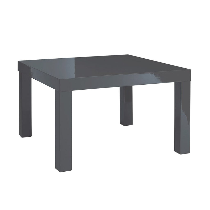 Puro High Gloss Charcoal End Table by Lavishway | Side Tables-34116
