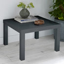 Puro High Gloss Charcoal End Table by Lavishway | Side Tables-34115