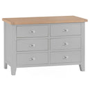 Tattershall Oak Top Chest of Drawers in Grey by Lavishway | Chest Of Drawers-32947