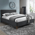 Durban Classic Fabric Double Bed by Lavishway | Fabric Beds-35810