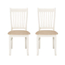 Juliette Cream Painted Dining Chair Set of 2 by Lavishway | Dining Chairs-33671