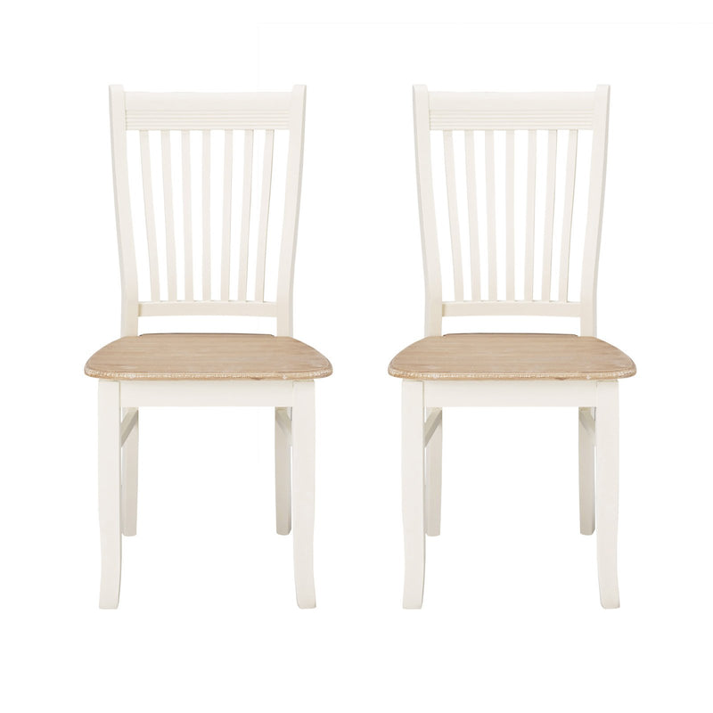 Juliette Cream Painted Dining Chair Set of 2 by Lavishway | Dining Chairs-33671