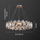 Modern White Crystal Chandelier by Lavishway | Pendant Lighting-38375