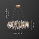 Modern White Crystal Chandelier by Lavishway | Pendant Lighting-38374