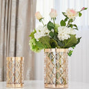 Metal Plating Golden Flower Vase by Lavishway | Vases-39887