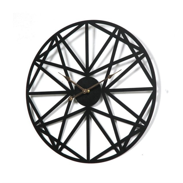Metal Wrought Pendant Modern Wall Clock by Lavishway | Wall Clocks-38268