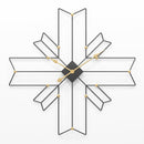 Europe Cross Shaped Metal Wall Clock by Lavishway | Wall Clocks-50647