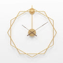 European Hexagonal Metal Wall Clock by Lavishway | Wall Clocks-50735