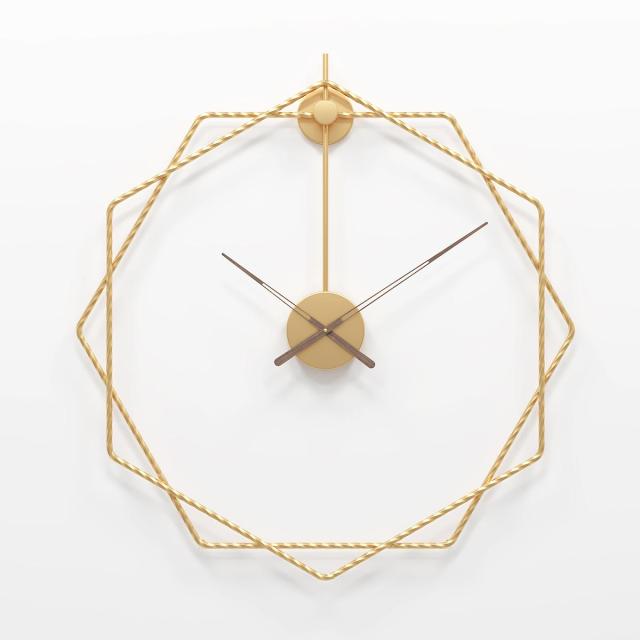 European Hexagonal Metal Wall Clock by Lavishway | Wall Clocks-50735