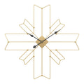Europe Cross Shaped Metal Wall Clock by Lavishway | Wall Clocks-50648