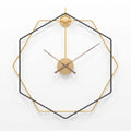 European Hexagonal Metal Wall Clock by Lavishway | Wall Clocks-50736