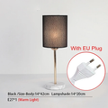 Nordic Metal & Fabric Bedside Table Lamp by Lavishway | Bedroom Lighting-39555