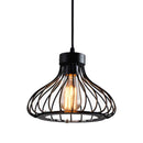 Industrial Black Metal Cage Pendant Light by Lavishway | Pendant Lighting-50067