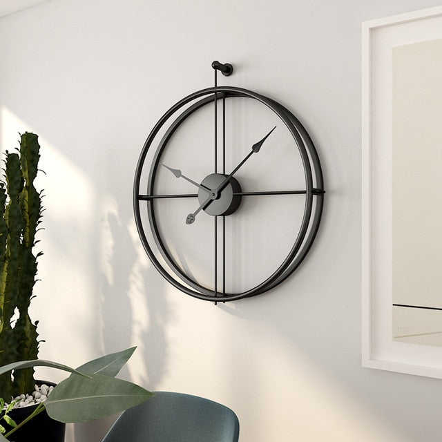 European Metal Vintage Wall Clock by Lavishway | Wall Clocks-50766