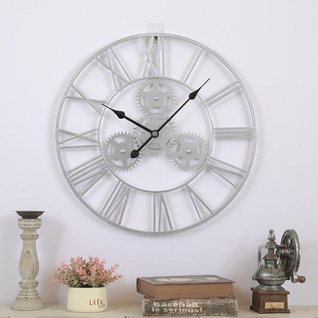 Rustic Gear Design Decorative Wall Clock by Lavishway | Wall Clocks-50690