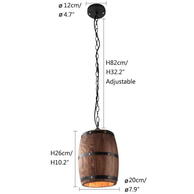 Modern Wine Barrel Ceiling Pendant Light by Lavishway | Pendant Lighting-50088