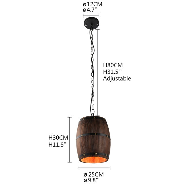 Modern Wine Barrel Ceiling Pendant Light by Lavishway | Pendant Lighting-50089