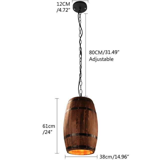 Modern Wine Barrel Ceiling Pendant Light by Lavishway | Pendant Lighting-50086