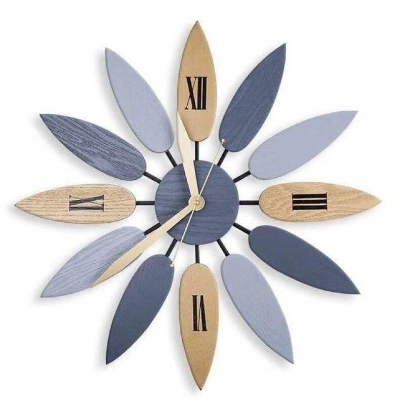 Retro Nordic Metal Art Wall Clock by Lavishway | Wall Clocks-41064