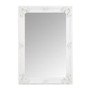 White Framed Rectangular Large Wall Mirror by Lavishway | Wall Mirrors-36134
