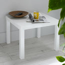 Puro White High Gloss End Table by Lavishway | Side Tables-34093