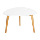 Astro Oval Coloured Top Wooden Coffee Table by Lavishway | Coffee Tables-30785